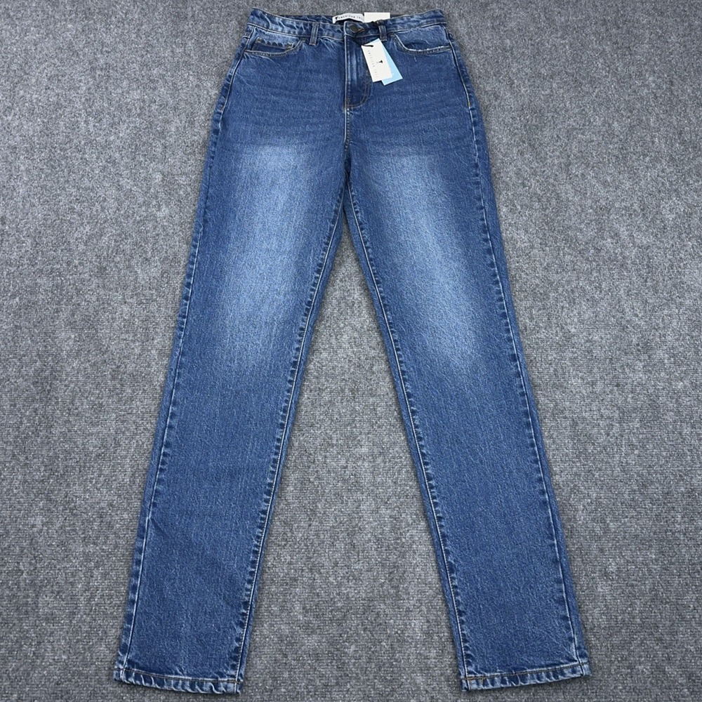 NEW American Tall Jeans Womens 29x35 Lola Ultra High Rise Slim Medium Wash Denim